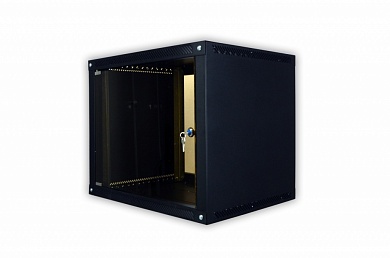 Шкаф телеком настенный ШТС2 19"  9U6.450-С GK (дверь стекло) RAL9005